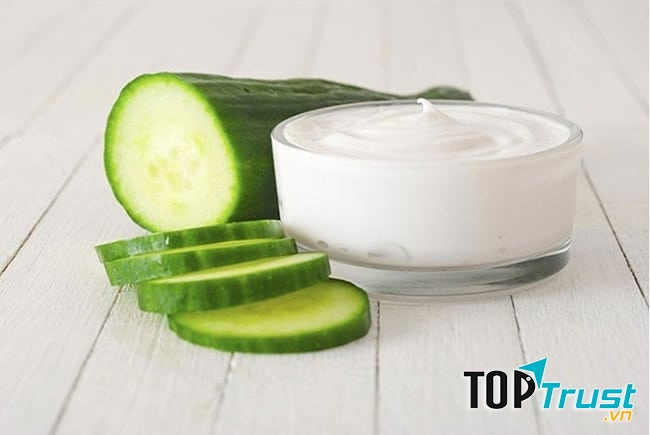 Dưa leo kết hợp với sữa chua