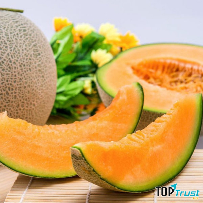 Dưa lưới ruột cam đỏ