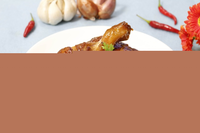 Đùi gà rim mật ong nước dừa