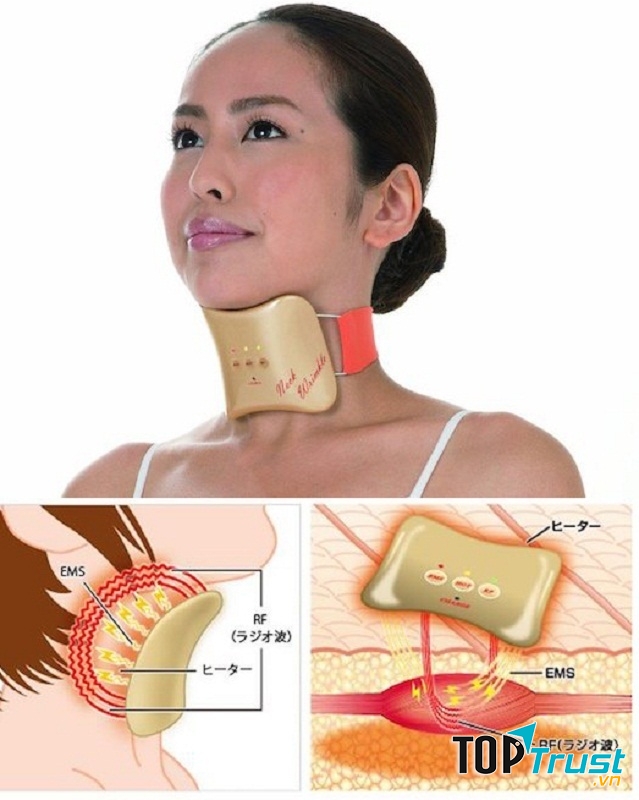 Dụng cụ làm giảm nếp nhăn vùng cổ