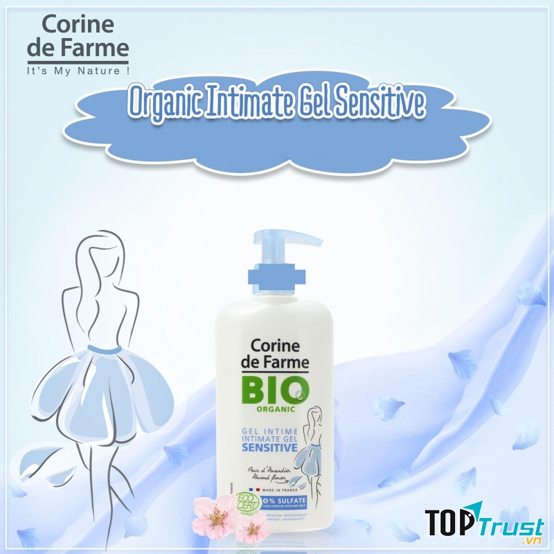 Dung dịch vệ sinh hữu cơ bảo vệ vùng kín Organic Intimate Gel Sensitive