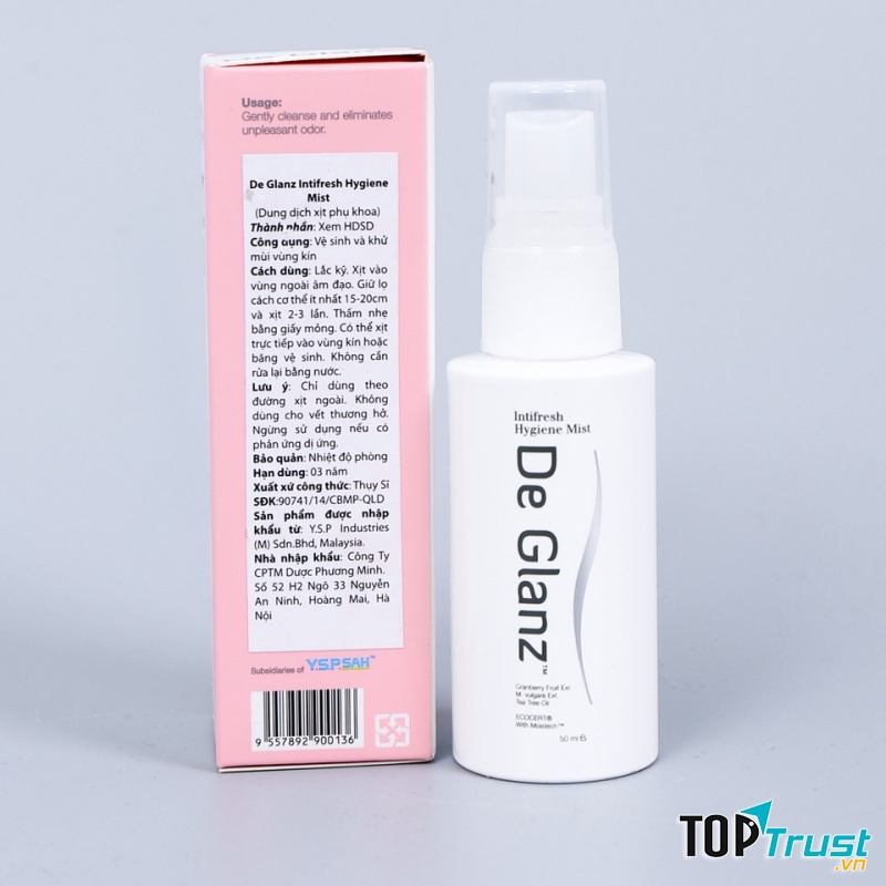 Dung dịch xịt phụ khoa De Glanz