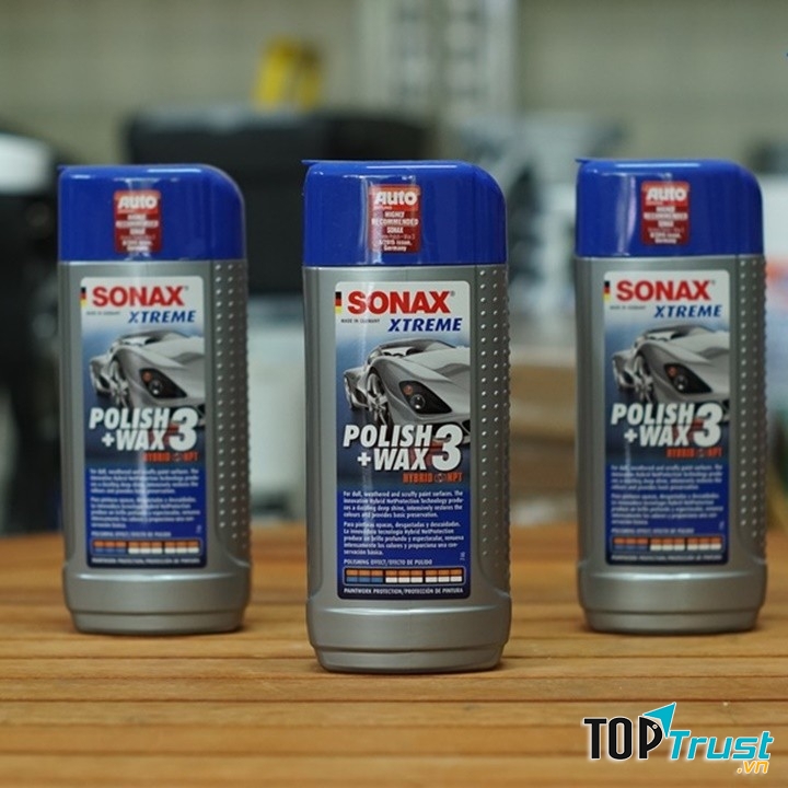 Dung dịch xoá xước – Đánh bóng – Bảo vệ sơn xe 3 Trong 1 Sonax Xtreme Wax 3 in 1 Hybrid NPT