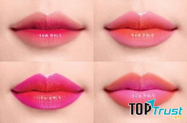 Dùng hai màu son giúp đôi quyến rũ hơn