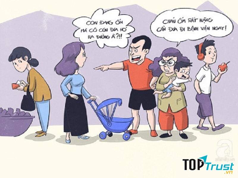 Trong bất cứ tình huống nào các bố mẹ đều phải cẩn thận để giải quyết vấn đề