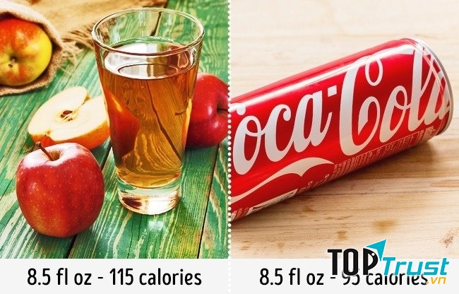 Không nên uống nước ép hoa quả đóng chai, Coca thay nước