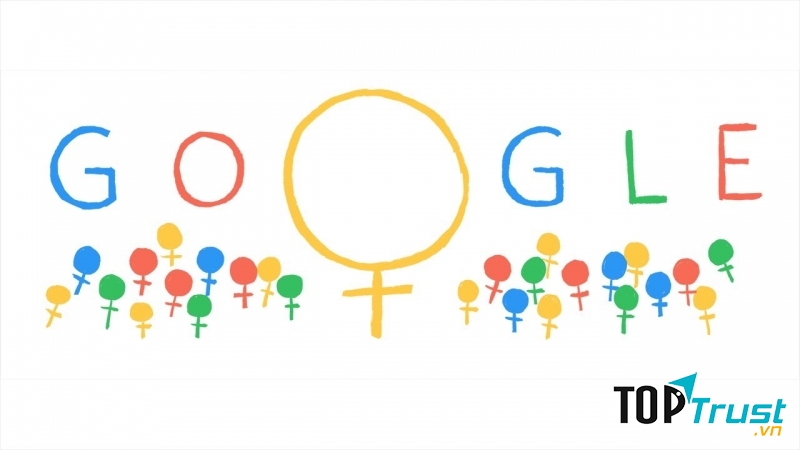 Google hưởng ứng ngày 8/3 bằng cách thay đổi logo trang tìm kiếm