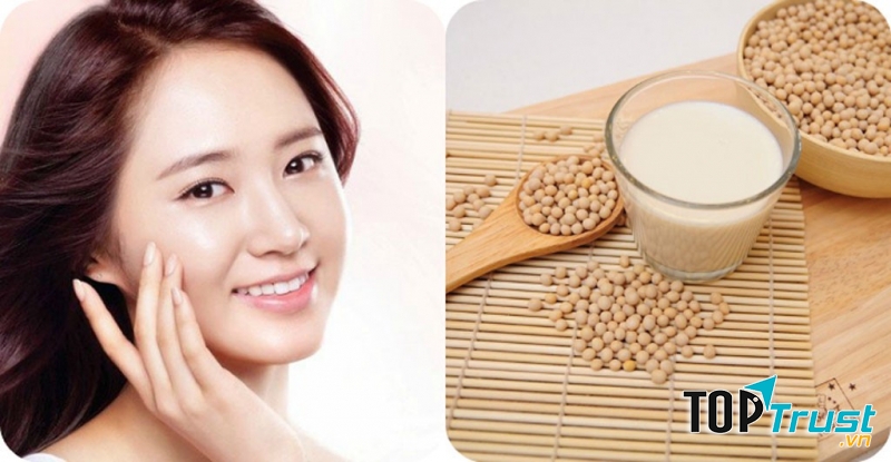 Dưỡng da toàn thân bằng sữa đậu nành