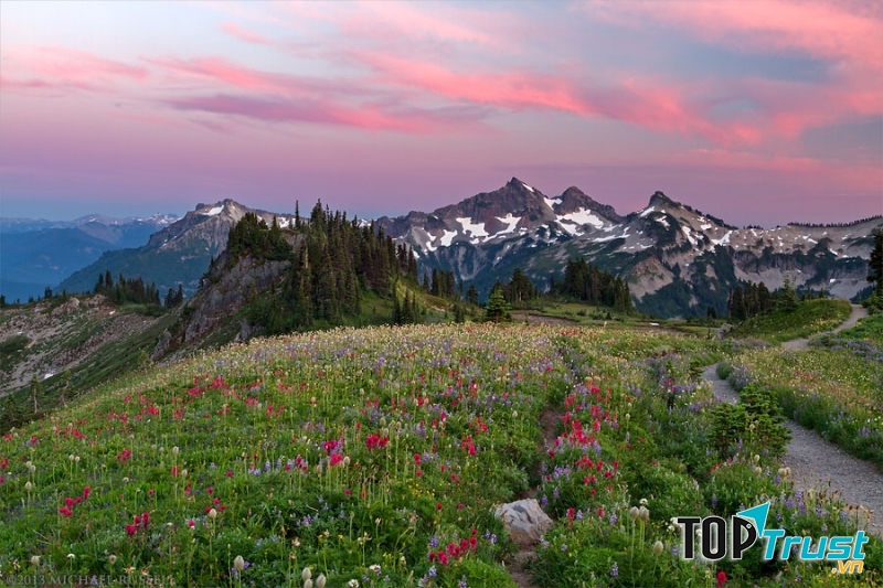 Đỉnh núi Ranier hùng vĩ