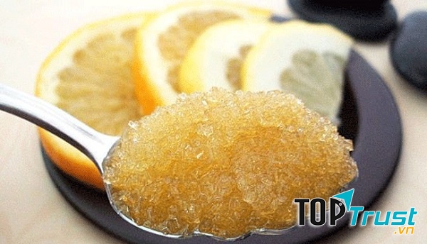 Tẩy tế bào chết bằng đường và vỏ cam