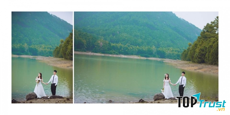 không gian yên tĩnh ven đê Sông Lam sẽ cho các cặp đôi có những shoot hình cực kỳ lãng mạn