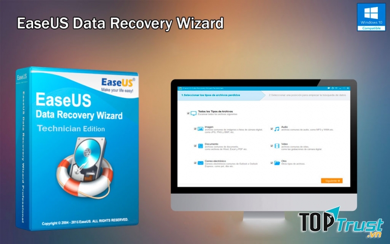 Phần mềm Easeus Data Recovery Wizard