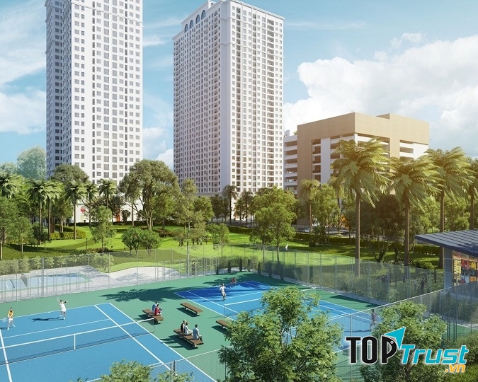 Khuôn viên cảnh quan của dự án Eco Lake View