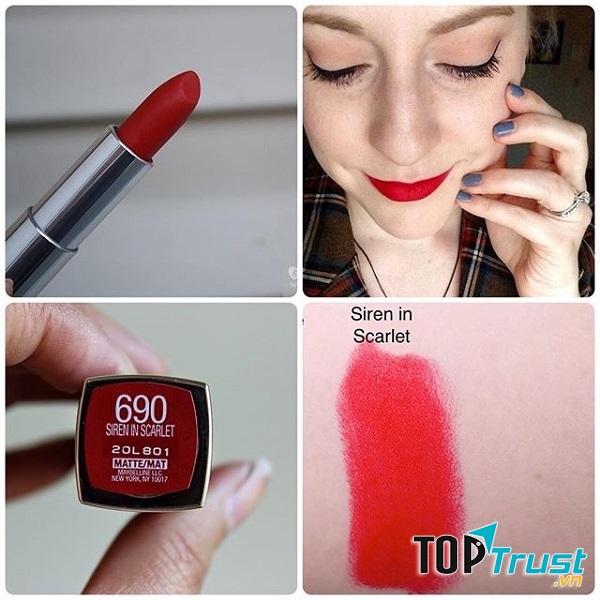 CREAMY MATTE LIP COLOR ( 690 – Siren in Scarlet)