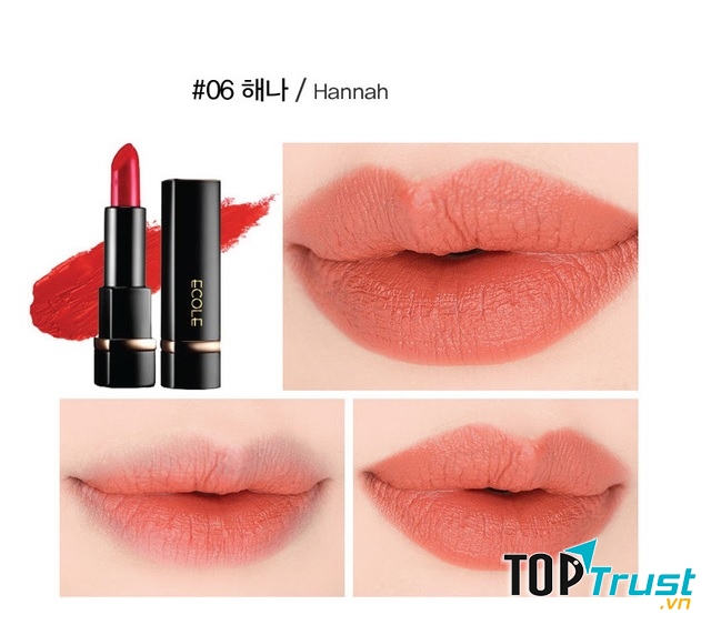 Ecole Shine Black Lipstick