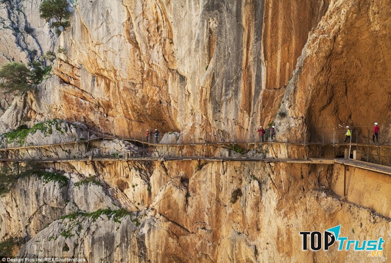 Đường bộ EI Caminito del Rey – Tây Ban Nha không dành cho những ai sợ độ cao