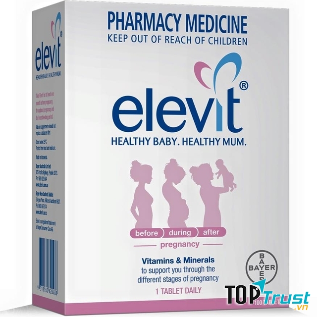 Elevit là thực phẩm chức năng có xuất xứ từ Úc được nhiều mẹ bầu ở Việt Nam tin dùng