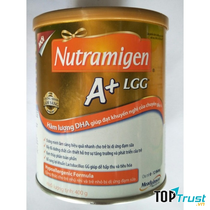 Sữa Nutramigen LGG- dĩnh dưỡng đặc biệt cho trẻ dị ứng đạm sữa bò.