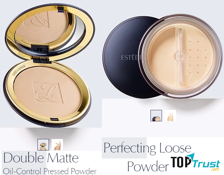 Double Matte Oil-Control Pressed Powder và Perfecting Loose Powder
