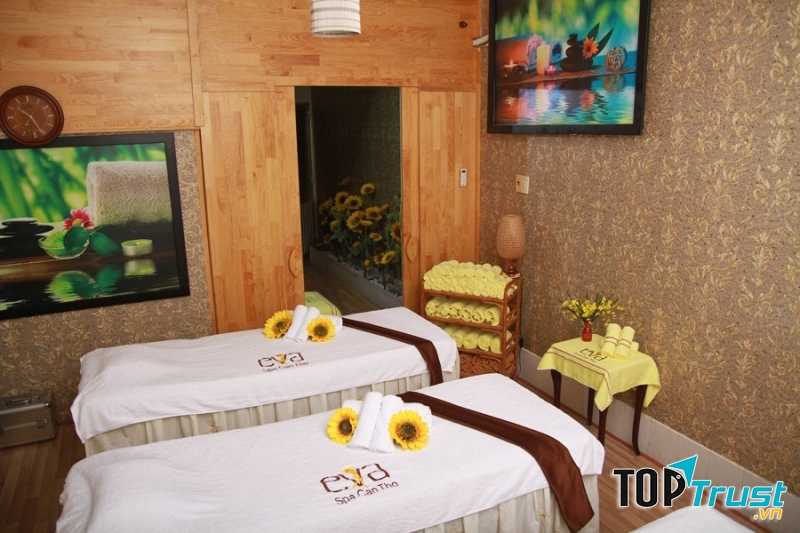 Không gian thư giãn tại Eva Spa