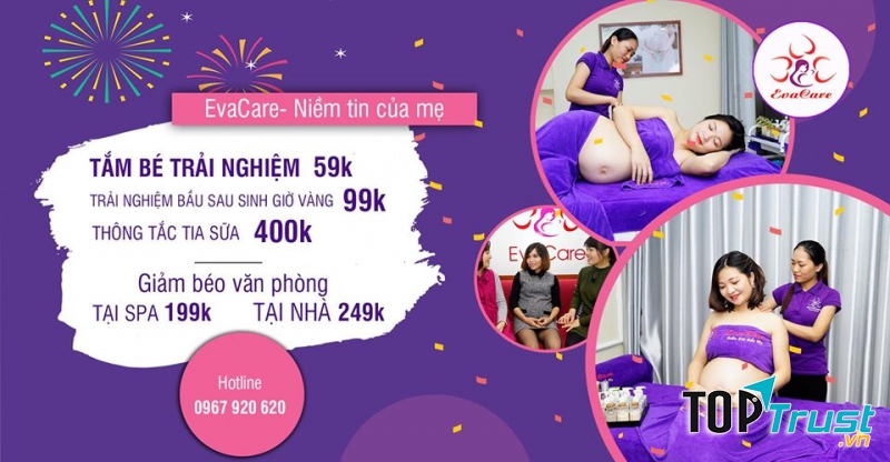 Tham khảo các dịch vụ tại Evacare Bình dương