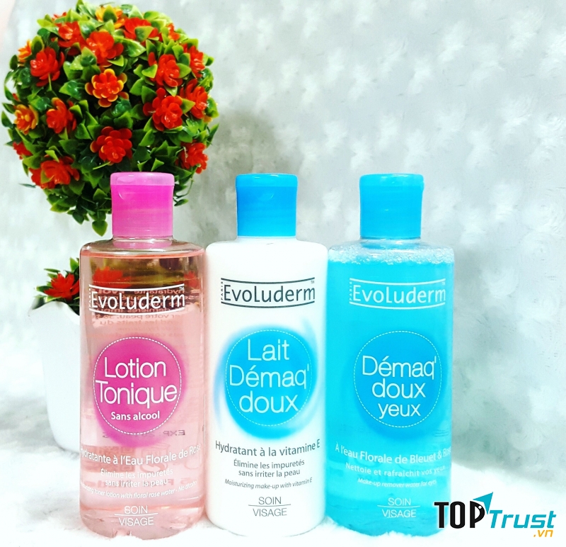 Toner Evoluderm với nhiều loại sản phẩm thích hợp cho từng loại da