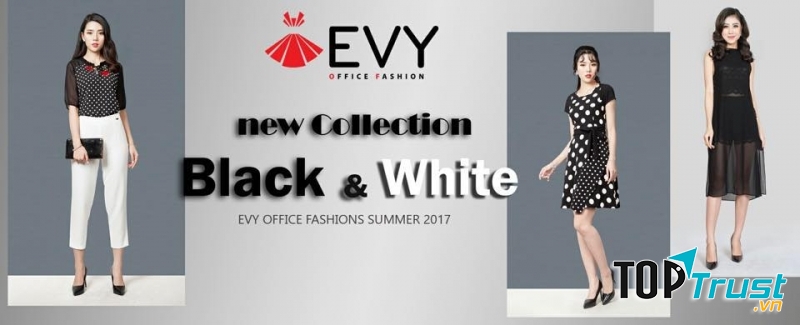 Đen - trắng là tông màu chủ đạo của các sản phẩ tại EVY NGHỆ AN