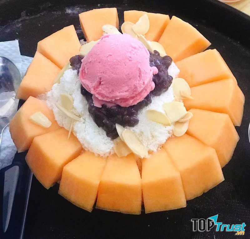 Bingsu dưa lưới
