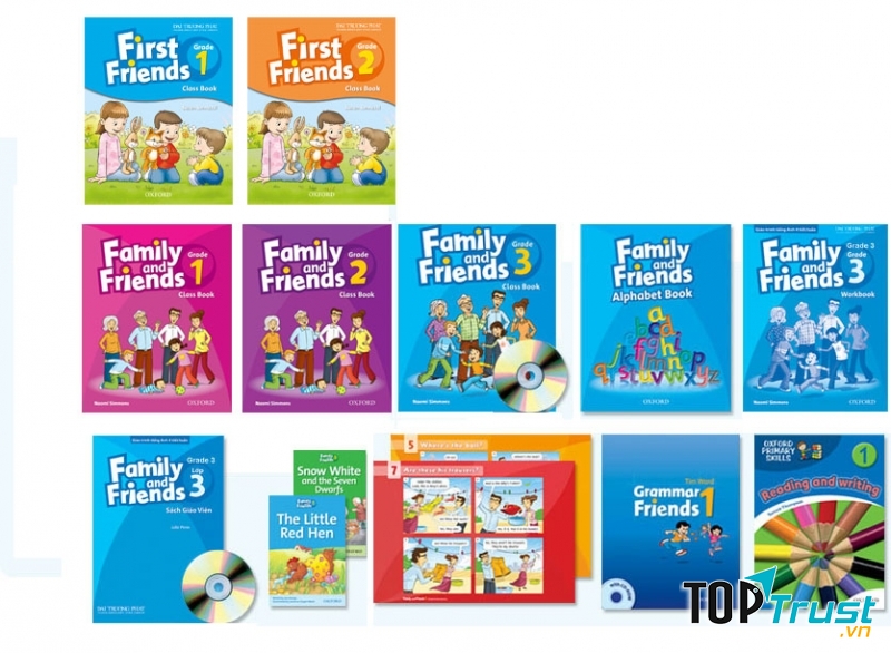 Giáo trình Family and Friends ấn bản Việt Nam kèm CD được biên soạn dành riêng cho chương trình Tiểu học