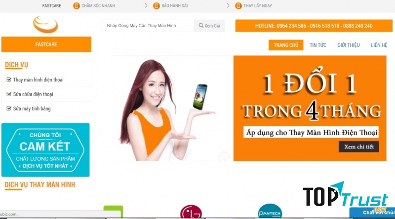 Website của FASTCARE