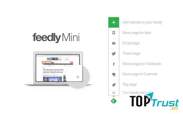 Tiện ích mở rộng Feedly
