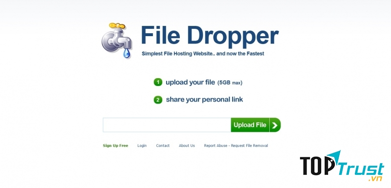 Giao diện của File Dropper