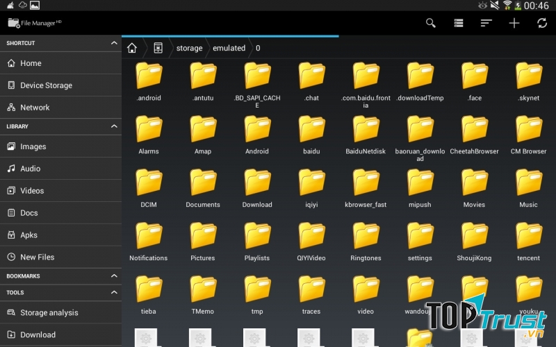 Giao diện File Manager (File transfer).