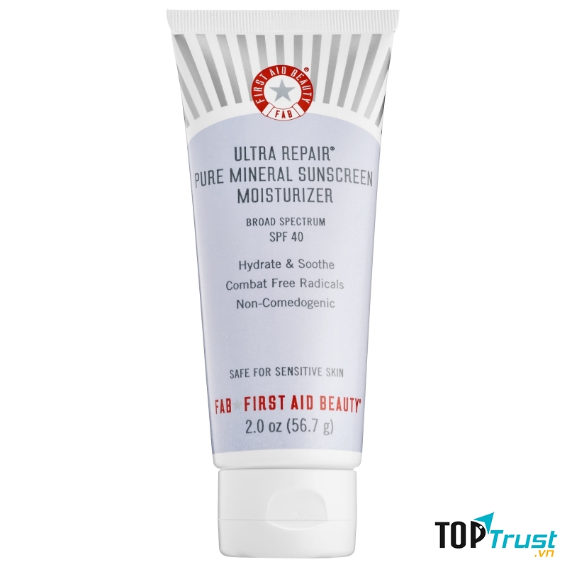 Ultra Repair Pure Mineral Sunscreen Moisturizer không chứa Paraben hay phẩm màu nên rất an toàn cho da nhạy cảm