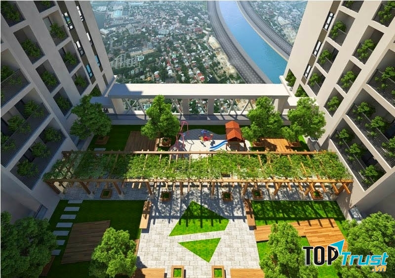 Vườn treo tại dự án Five Star Garden