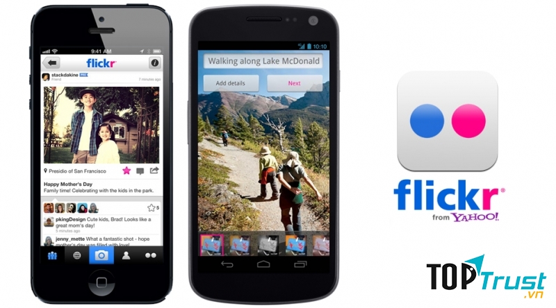 Ứng dụng Flickr giúp bạn chia sẻ hình ảnh của mình cực kì nhanh chóng