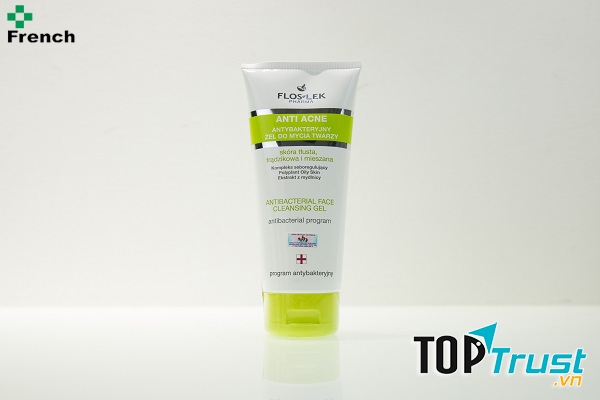 Floslek Antibacterial face cleansing gel 200ml (Sữa rửa mặt cho da dầu)