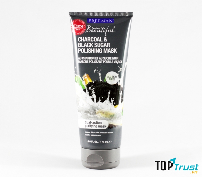 Freeman Charcoal & Black Sugar Polishing Mask dùng được cho mọi loại da