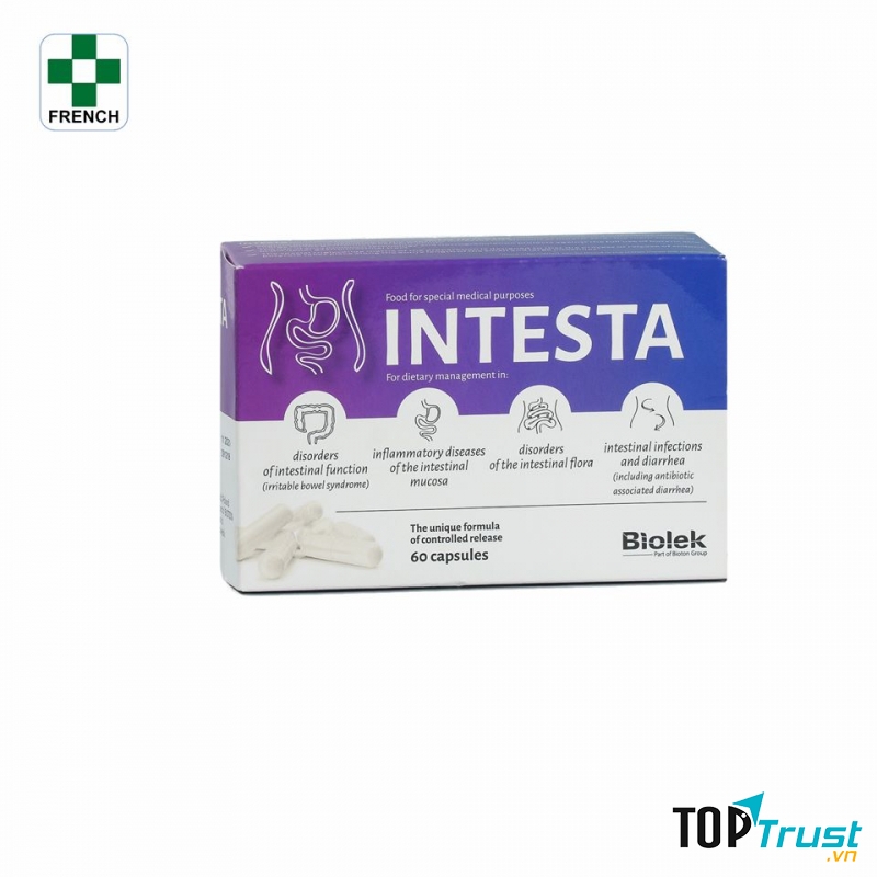 Sản phẩm INTESTA hỗ trợ điều trị viêm đại tràng và hội chứng ruột kích thích