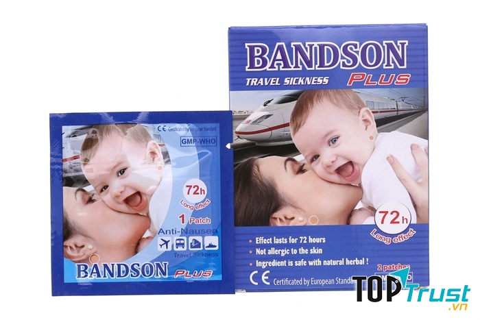 Miếng dán chống say tàu xe Bandson Plus