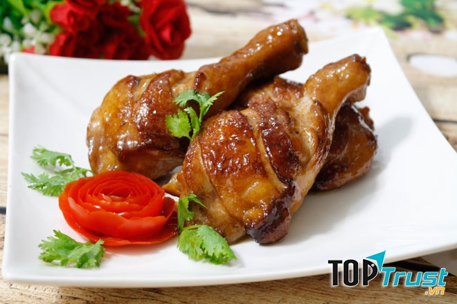 Gà Roti nước dừa, mật ong