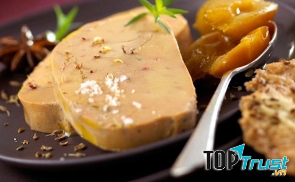 Gan ngỗng sốt bơ trứng