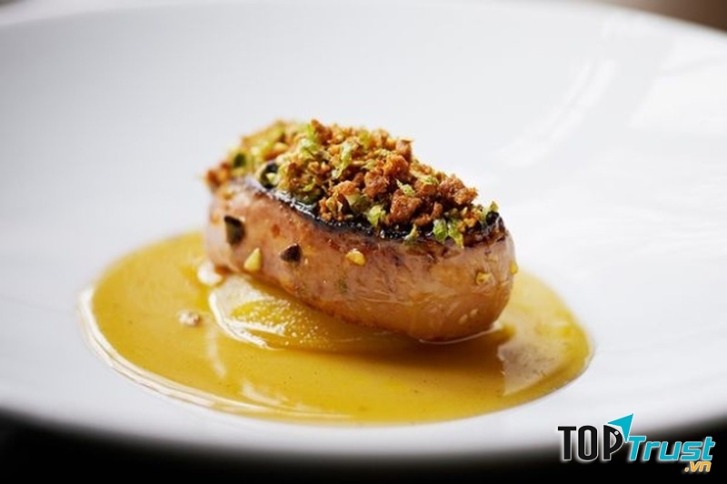 Gan ngỗng sốt bơ trứng