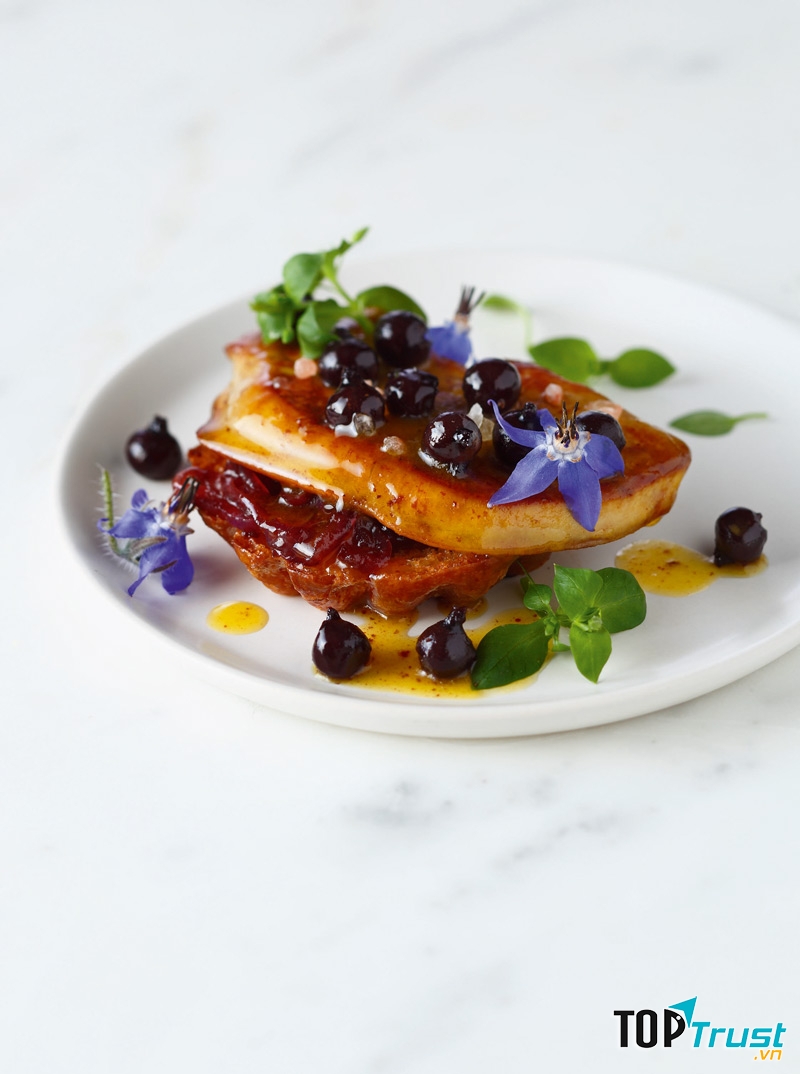 Gan ngỗng xốt giấm đen