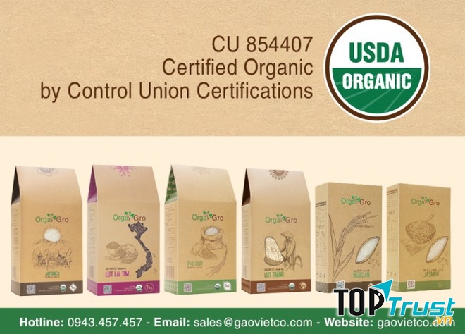 Gạo hữu cơ Orgagro