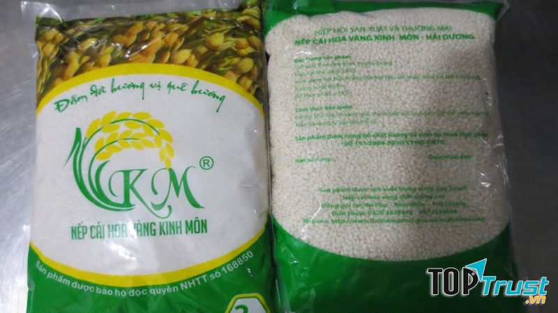 Gạo nếp cái hoa vàng Kinh Môn