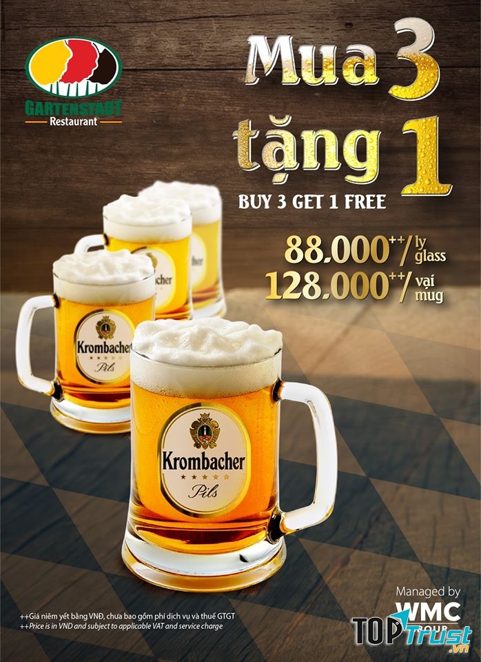 Bia Đức tại nhà hàng