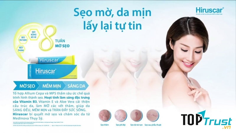 Gel cải thiện sẹo Hiruscar 5g