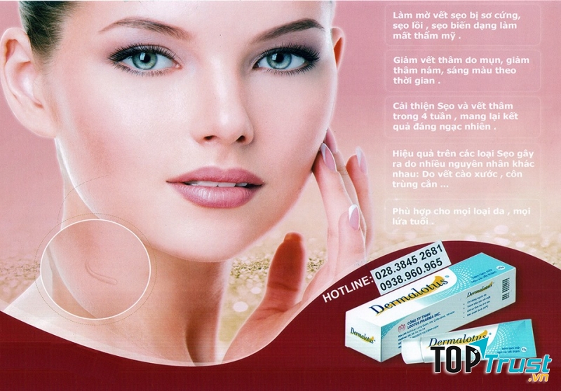 Gel làm mờ sẹo và trị thâm Dermalotus