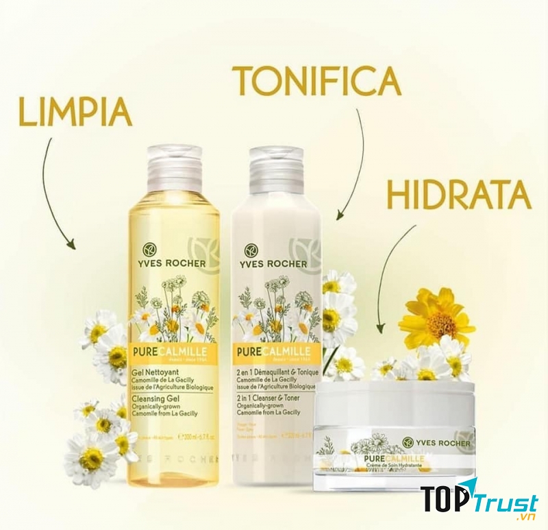 Gel rửa mặt Yves Rocher Camomille